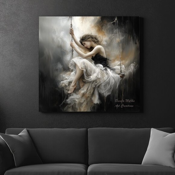 Matted Print Direct From Artist  Weightless 1 10x10 Frame Size - Picture 2 of 4